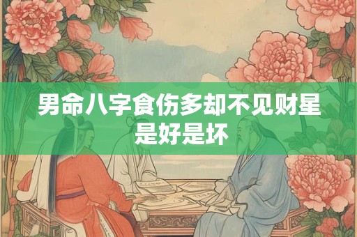 男命八字食伤多却不见财星 是好是坏