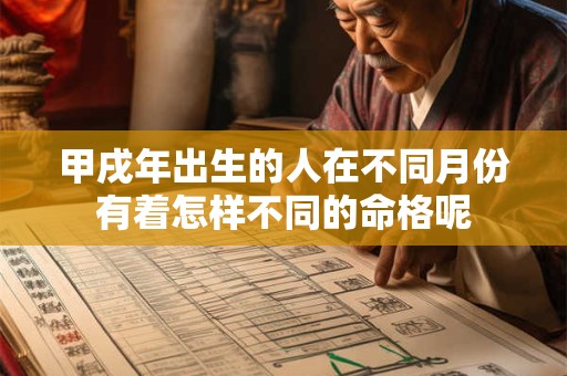 详细阅读:甲戌年出生的人在不同月份有着怎样不同的命格呢 甲戌年出生的人在不同月份有着怎样不同的命格呢