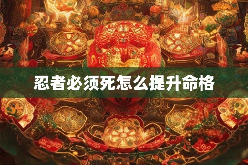忍者必须死怎么提升命格