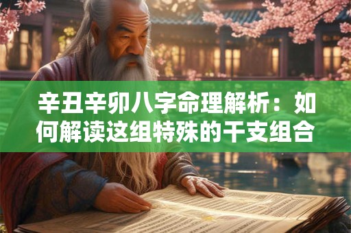 辛丑辛卯八字命理解析：如何解读这组特殊的干支组合