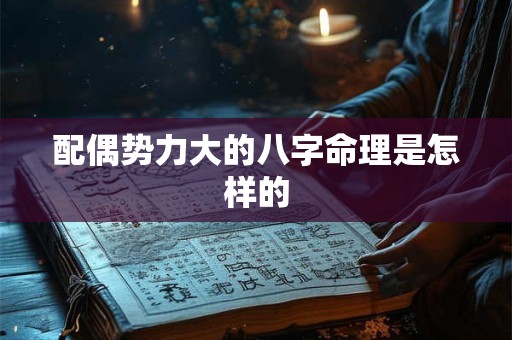 配偶势力大的八字命理是怎样的