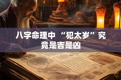 八字命理中 “犯太岁”究竟是吉是凶