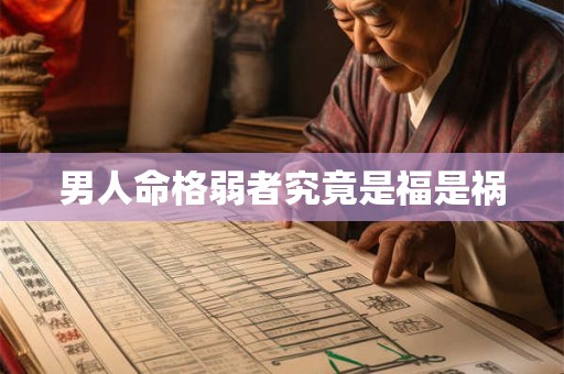 男人命格弱者究竟是福是祸