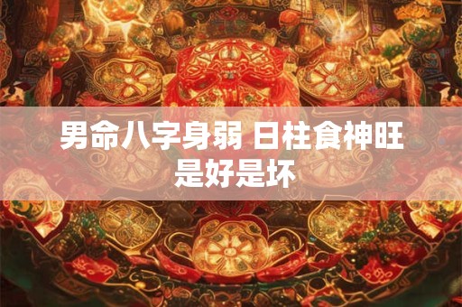 男命八字身弱 日柱食神旺 是好是坏