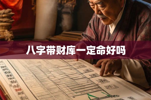 八字带财库一定命好吗