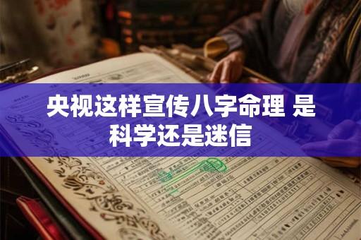 央视这样宣传八字命理 是科学还是迷信