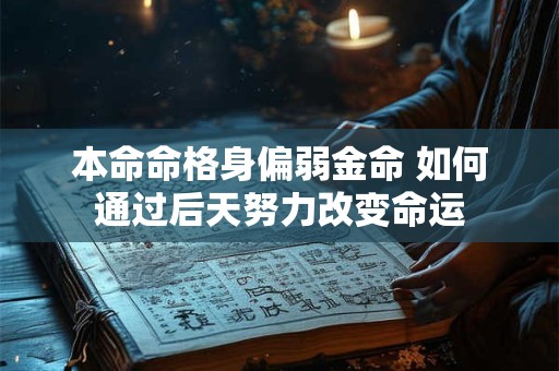 本命命格身偏弱金命 如何通过后天努力改变命运