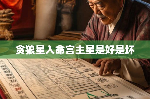 贪狼星入命宫主星是好是坏