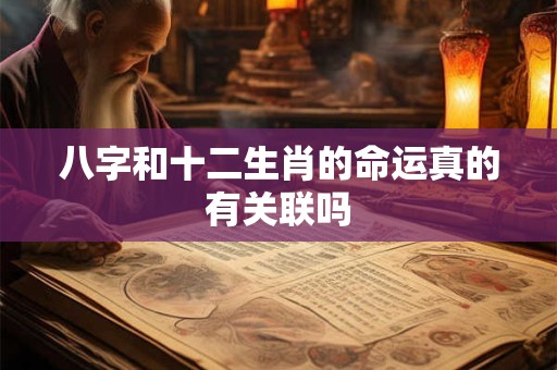 八字和十二生肖的命运真的有关联吗