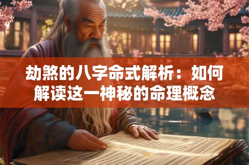 劫煞的八字命式解析：如何解读这一神秘的命理概念