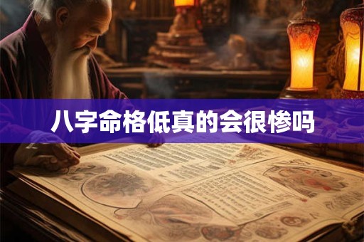 八字命格低真的会很惨吗