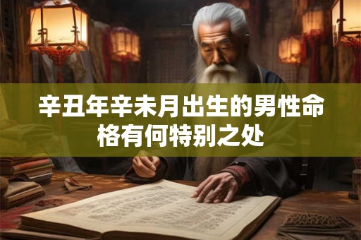 辛丑年辛未月出生的男性命格有何特别之处