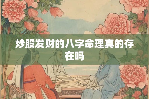 炒股发财的八字命理真的存在吗