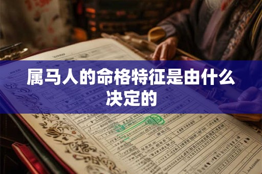属马人的命格特征是由什么决定的
