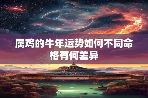 属鸡的牛年运势如何不同命格有何差异