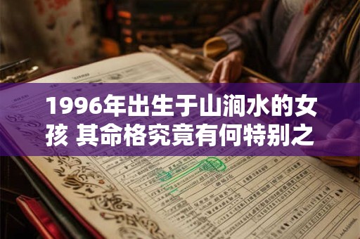 1996年出生于山涧水的女孩 其命格究竟有何特别之处