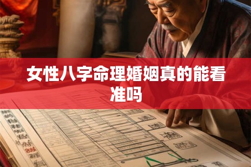 女性八字命理婚姻真的能看准吗