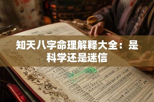 知天八字命理解释大全：是科学还是迷信