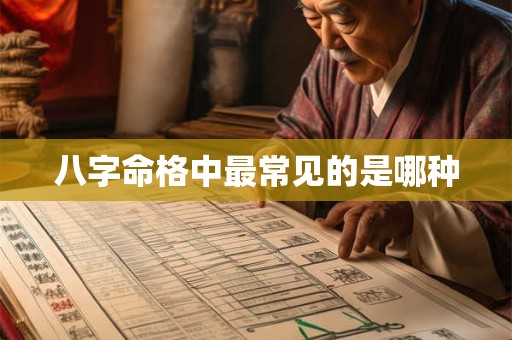 八字命格中最常见的是哪种