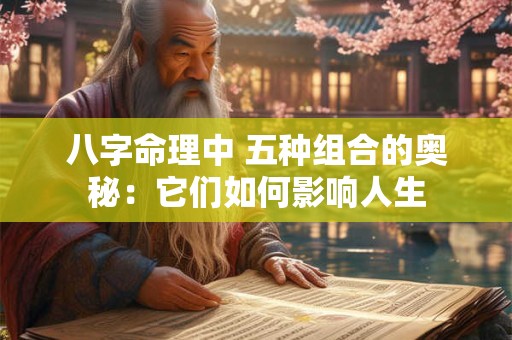 八字命理中 五种组合的奥秘：它们如何影响人生