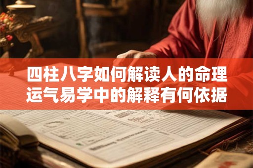 四柱八字如何解读人的命理运气易学中的解释有何依据