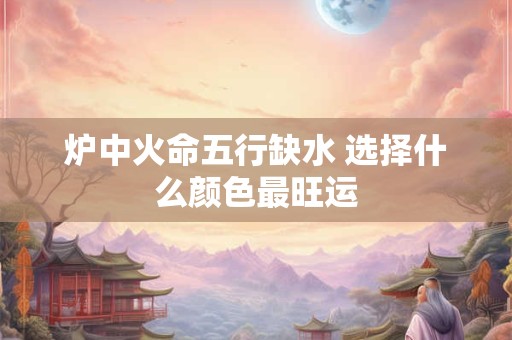 炉中火命五行缺水 选择什么颜色最旺运