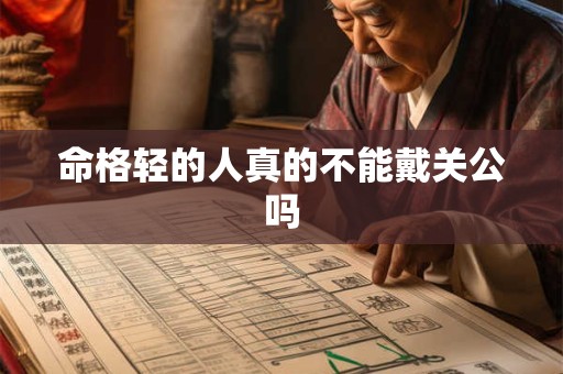 命格轻的人真的不能戴关公吗