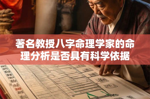 著名教授八字命理学家的命理分析是否具有科学依据