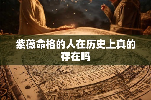 紫薇命格的人在历史上真的存在吗