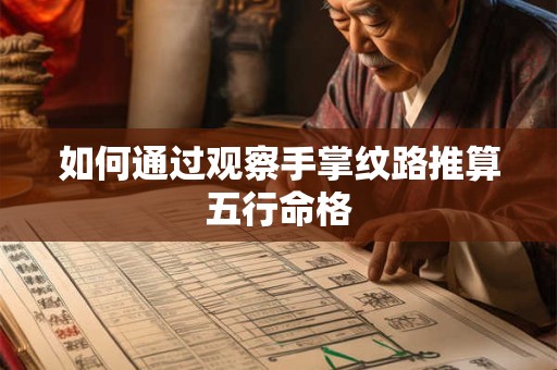 如何通过观察手掌纹路推算五行命格