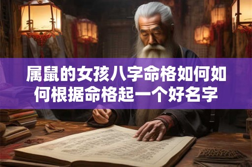 属鼠的女孩八字命格如何如何根据命格起一个好名字