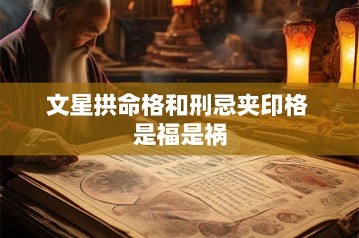 文星拱命格和刑忌夹印格 是福是祸