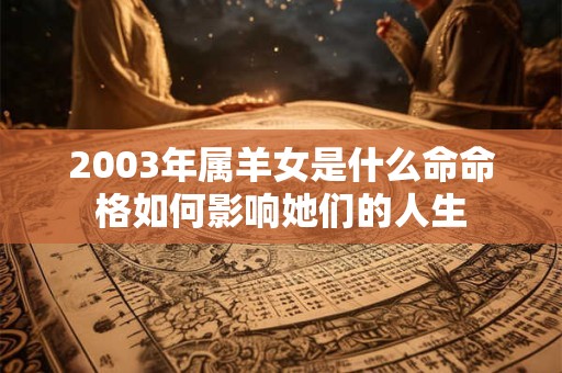 2003年属羊女是什么命命格如何影响她们的人生