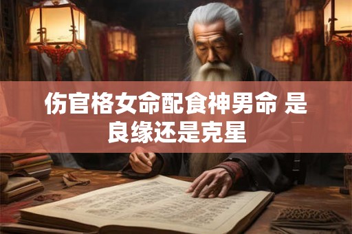 伤官格女命配食神男命 是良缘还是克星