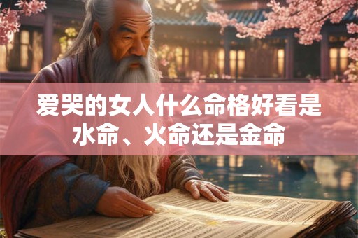 爱哭的女人什么命格好看是水命、火命还是金命