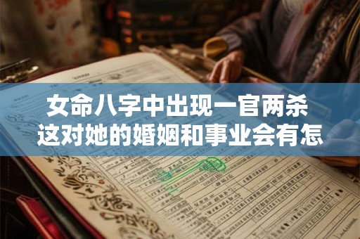 女命八字中出现一官两杀 这对她的婚姻和事业会有怎样的影响呢