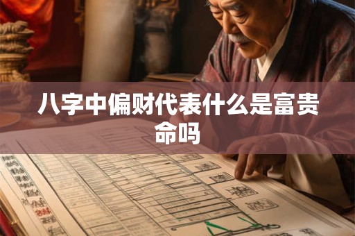 八字中偏财代表什么是富贵命吗