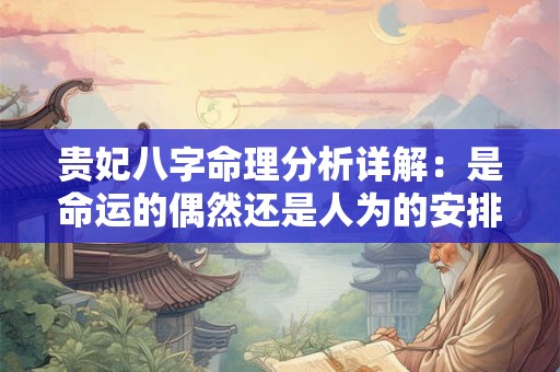 贵妃八字命理分析详解：是命运的偶然还是人为的安排