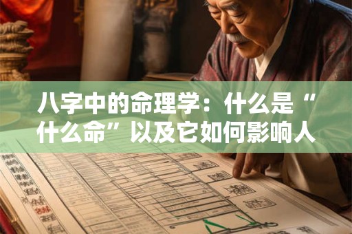 八字中的命理学：什么是“什么命”以及它如何影响人的一生