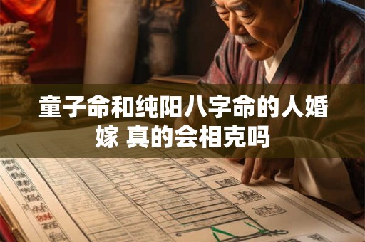 童子命和纯阳八字命的人婚嫁 真的会相克吗