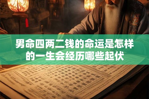 男命四两二钱的命运是怎样的一生会经历哪些起伏