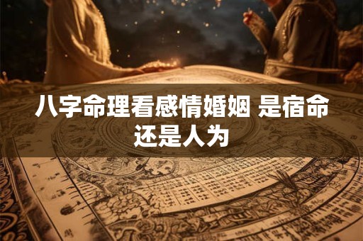 八字命理看感情婚姻 是宿命还是人为