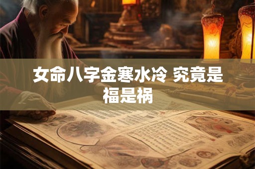 女命八字金寒水冷 究竟是福是祸