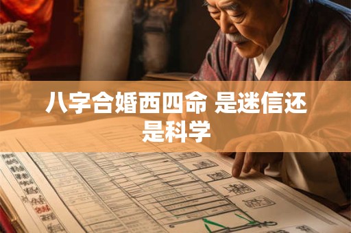 八字合婚西四命 是迷信还是科学