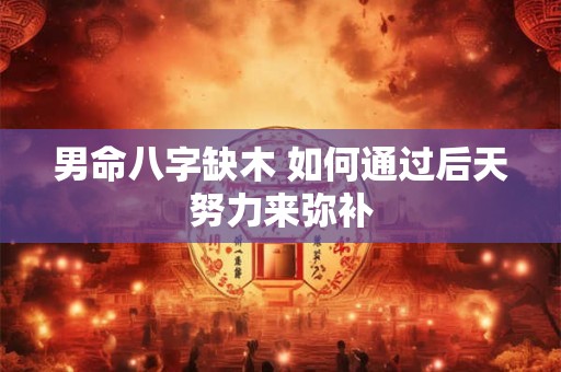 男命八字缺木 如何通过后天努力来弥补