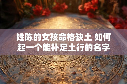 姓陈的女孩命格缺土 如何起一个能补足土行的名字