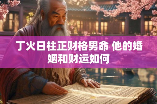 丁火日柱正财格男命 他的婚姻和财运如何