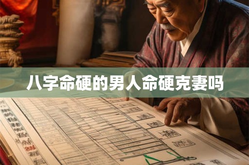 八字命硬的男人命硬克妻吗