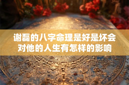 谢磊的八字命理是好是坏会对他的人生有怎样的影响
