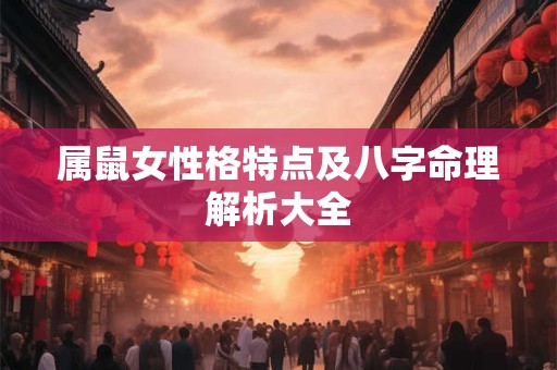属鼠女性格特点及八字命理解析大全